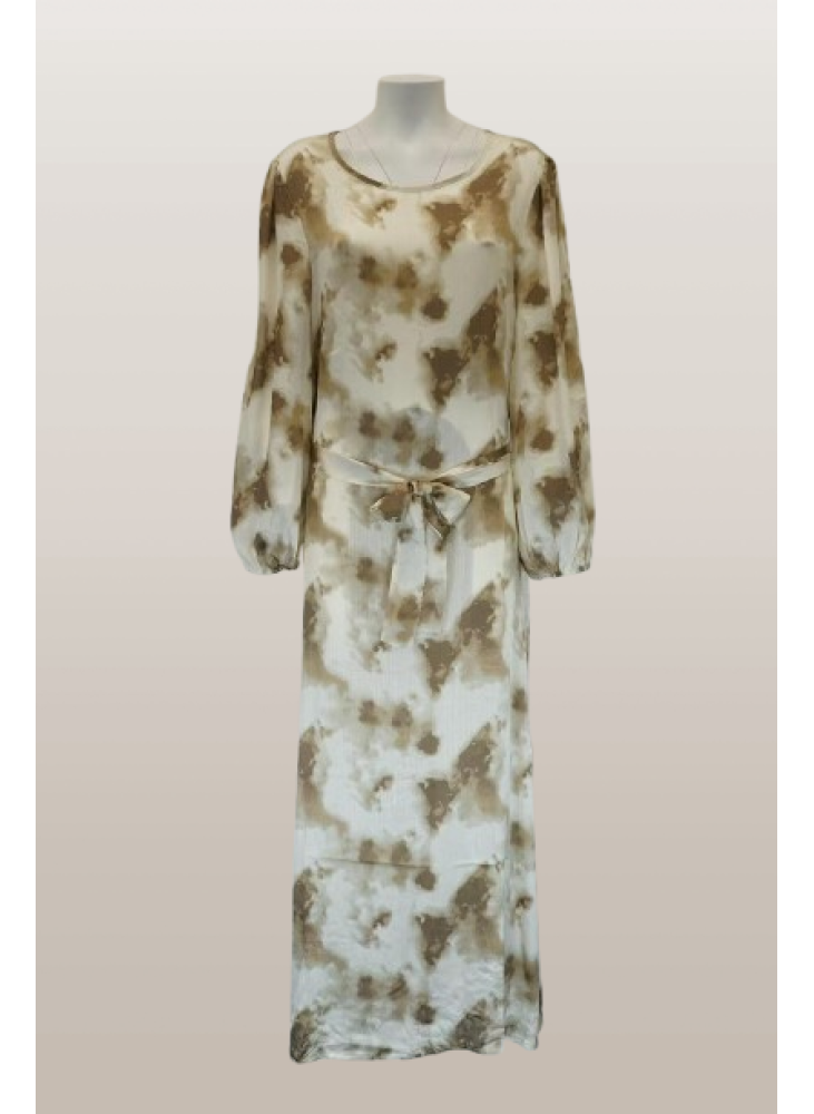 Robe Longue Tissage Popeline Femme